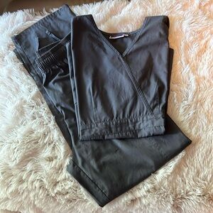 Gray scrub set size medium